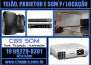 Telão/ projetor - alugar / locar - Valinhos 19 99229-8291