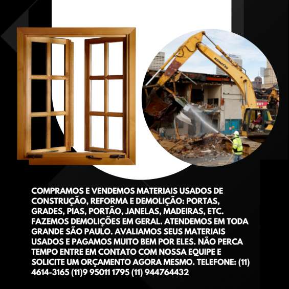 Fotos de Compro materiais de construção usados em são paulo 3